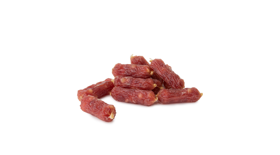 HM8179 Kutya és macska jutalomfalat - Kacsahúsos mini kolbászok 5cm/500g