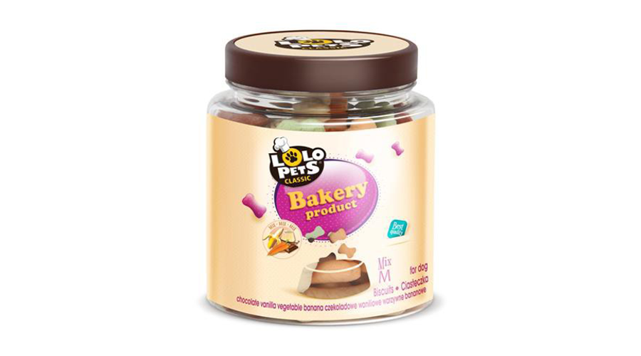 LO80601 Kutya jutalomfalat - Kutyakeksz csont alakú 'M' mix 210g