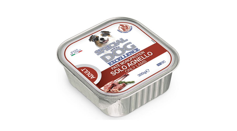 Special Dog Excellence Premium alutálca kutyaeledel Paté MONOPROTEIN-Bárány 300g