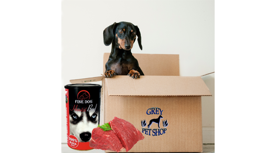 RD340 FINE DOG kutyakonzerv-MARHA 100%-os hústartalommal 1200g 1db vagy gyűjtő (ami 8db) vásárlása esetén kedvezőbb áron tudod megvásárolni!!