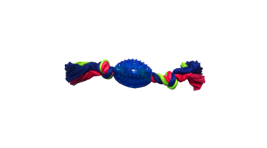 484,79 Kutyajáték-Kötél dental gumilabdával 26cm 