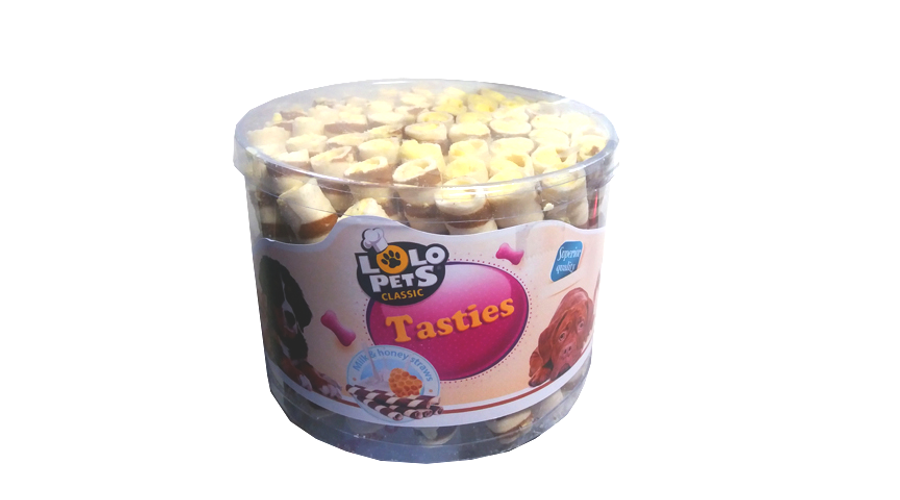LO80995 Kutya jutalomfalat-Ostyarúd kutyáknak - tej és méz (60db/csomag)