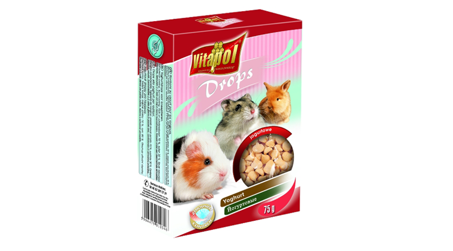 VP1034 Rágcsáló jutalomfalat - Drops rágcsálóknak - joghurt 75g 
